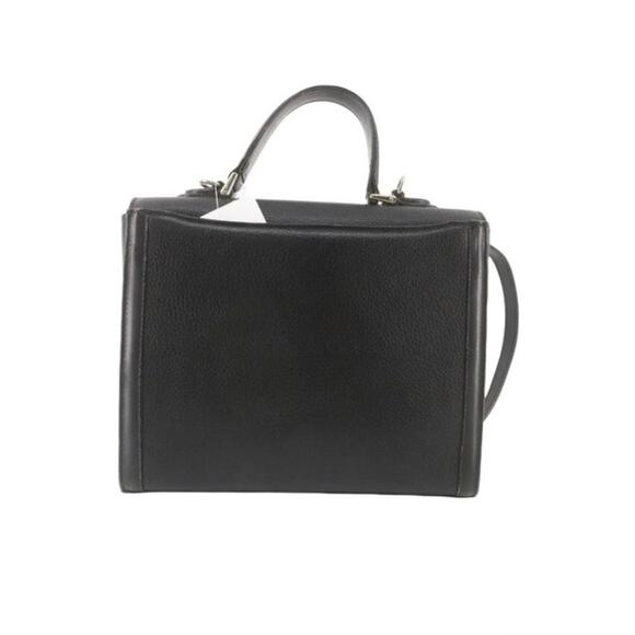 Authentic Vintage Burberrys of London Black Leather Satchel Doctor Style Bag - Picture 3 of 8